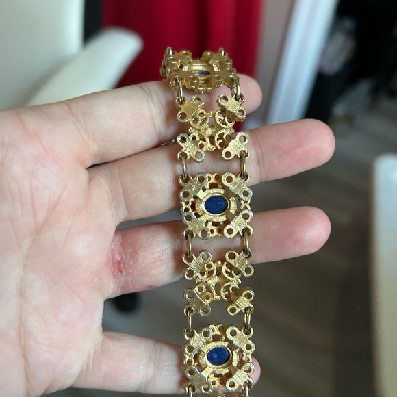 SARAH COVENTRY Elegant Gold and Blue Women's Bracelet 7 inches 🥰 - Picture 4 of 6